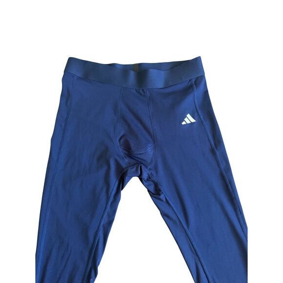 ADIDAS Men's Navy Blue Workout Tights Size Medium NEW NWT - Picture 2 of 6